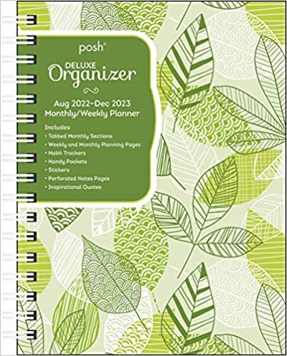 Posh: Deluxe Organizer 17-Month 2022-2023 Monthly/Weekly Softcover Planner Calen: Leafy Green ダウンロード