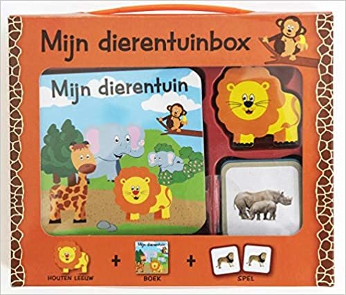 Mijn dierentuinbox: boek, memoryspel en houten speeltje indir