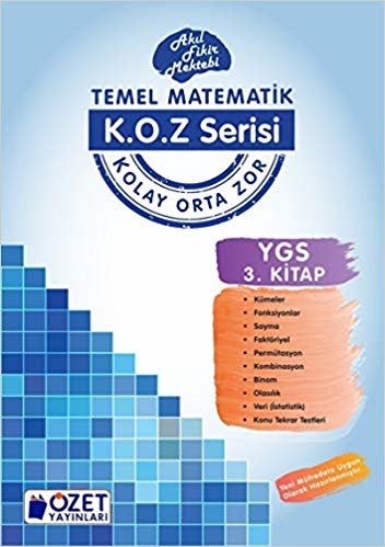 Özet K.O.Z Serisi YGS Matematik 3 indir