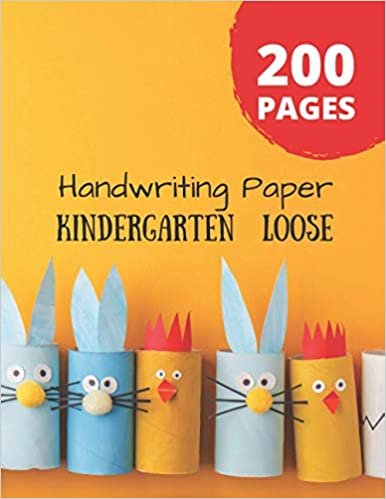 Handwriting Paper Kindergarten Loose: 200 Blank Writing Pages - For Students Learning to Write Letters indir