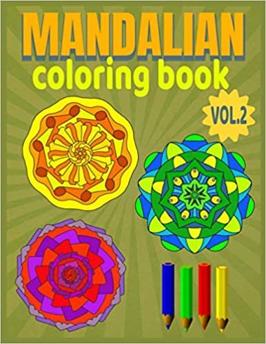 Mandalian: Mandala Coloring Book for kids ages 4-8, Big mandalas to color for relaxation, Easy mandalas for beginners. Vol.2