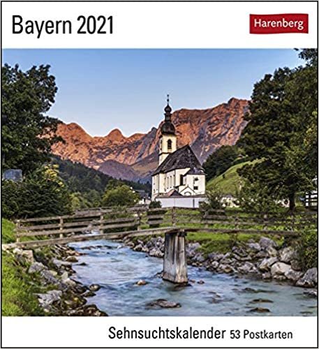Bayern 2021: Sehnsuchtskalender, 53 Postkarten indir