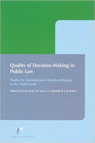 Quality of Decision-Making in Public Law: Studies in Administrative Decision-Making in the Netherlands