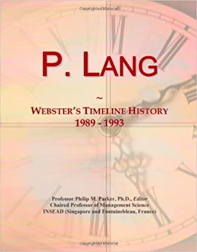 indir P. Lang: Webster&#39;s Timeline History, 1989 - 1993