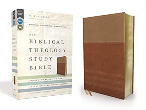 NIV, Biblical Theology Study Bible, Leathersoft, Tan/Brown, Thumb Indexed, Comfort Print: Follow God’s Redemptive Plan as It Unfolds throughout Scripture indir