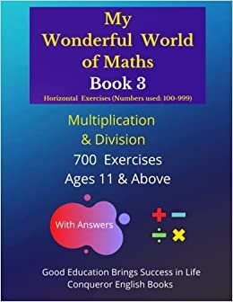 تحميل My Wonderful World of Maths - Book 3: 50 Pages of Mixed Multiplication &amp; Division Exercises. (My Wonderful World of Maths - Horizontal Version - Mixed Multiplication &amp; Division Exercises)