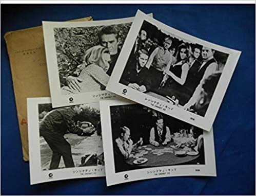 洋画キャビネ写真10枚組 「シンシナティ・キッド」1965年公開MGM映画ロゴあり　マックィーン、アン・マーグレット　エドワード・G・ロビンソン　袋付き　（su#818)