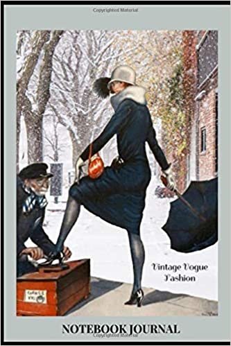 VINTAGE VOGUE JOURNAL: Cover inspired by vintage 1929 fashion magazine - Great gift for someone who loves clothing and fashion
