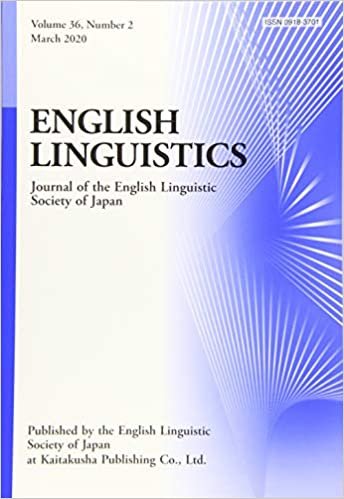 ENGLISH LINGUISTICS Volume36, Number2 March 2020