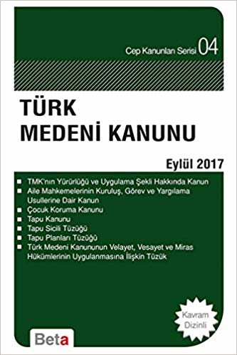 Türk Medeni Kanunu (Eylül 2017): Eylül 2018 indir