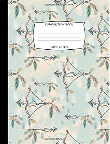 Composition Book Wide Ruled: Boho Animals Design - Wide Ruled Composition Book - School Exercise Book - Class Notebook - Composition Notebook for Back to School indir