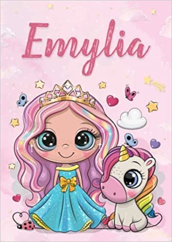 تحميل Emylia: Libro de colorear personalizado para Emylia | Princesa y unicornio | Regalo de cumpleaños para niña, hija | 4-8 años | 25 diseños con nombre ... formato A4 (21 x 29,7 cm) (Spanish Edition)