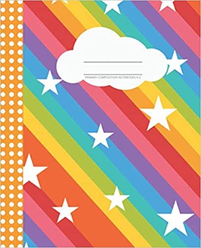 indir Primary Composition Notebooks K-2: Learn With Luna. Draw and Write Journal 7.5x9.25 inches. Cute Pastel Rainbow and Stars Design. Fun Learning for Boys and Girls