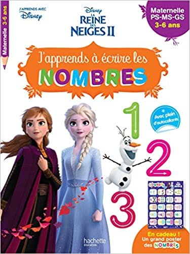 Disney - Reine des Neiges 2 - J'apprends à écrire les nombres PS - MS - GS (3-6 ans)