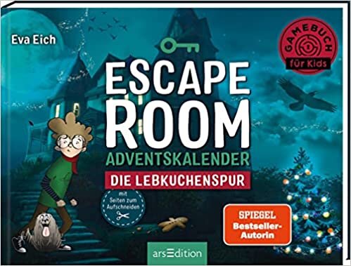 Escape Room Adventskalender. Die Lebkuchenspur: Gamebuch für Kids mit Seiten zum Aufschneiden