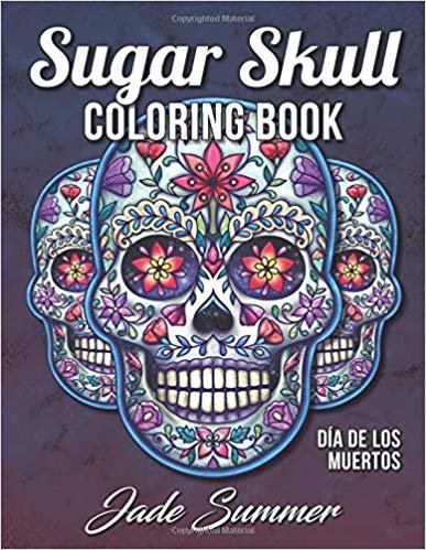 تحميل Sugar Skull Coloring Book: A Day of the Dead Coloring Book with Fun Skull Designs, Beautiful Gothic Women, and Easy Patterns for Relaxation