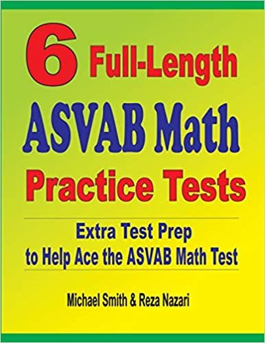 تحميل 6 Full-Length ASVAB Math Practice Tests: Extra Test Prep to Help Ace the ASVAB Math Test