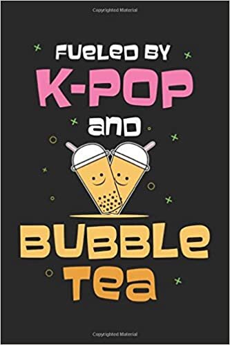indir Fueled By K-Pop And Bubble Tea: Notebook Dot Grid Notepad ToDo Exercise Book or Diary (15.24 x 22.86 cm) with 120 pages