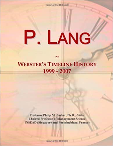 P. Lang: Webster's Timeline History, 1999 - 2007 indir