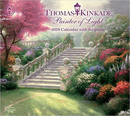 ダウンロード  Thomas Kinkade Painter of Light with Scripture 2018 Deluxe Wall Calendar 本