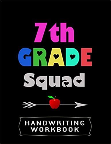 تحميل 7th Grade Squad Handwriting Workbook: 8.5&quot; x 11&quot; 100 Pages Handwriting Practice Paper For Everyone