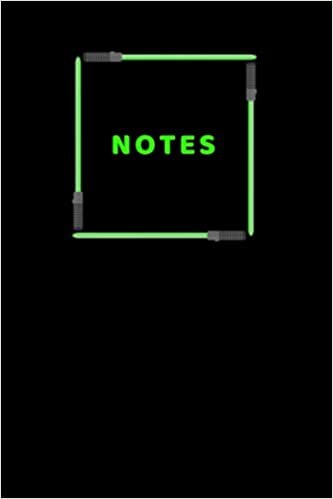 indir Notes: notebook for journaling black green light sabers 6x9 book 100 pages: Journal pages