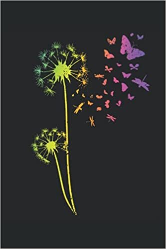 Schmetterling Regenbogen Dandelion Just Pusteblume Breathe Libelle: NOTIZBUCH - Lustiges Pusteblumen Libellen Tattoo Geschenk, Geschenkidee - A5 (6x9) ... Sketch, Planer, Geburtstag, Süß, Line Art indir