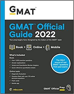 Gmat Official Guide 2022: Book + Online Question Bank