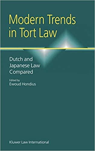 الموضة الحديثة في tort القانون ، Dutch و اليابانية قانون مقارنة