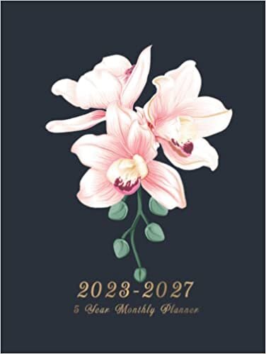 Phogogo Ocean Orchid Hardcover 2023-2027 5 Year Monthly Planner: Five Year Planner Calendar Schedule Organizer, Agenda Schedule Logbook is perfect for Working, Business, Work from Home, Homeschool. تكوين تحميل مجانا Phogogo Ocean تكوين