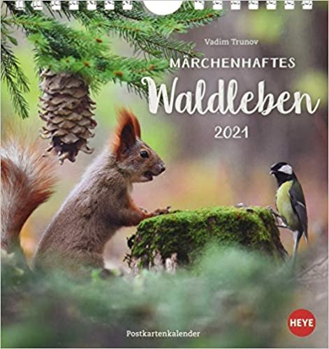 Trunov Waldtiere Postkartenkalender 2021 ダウンロード