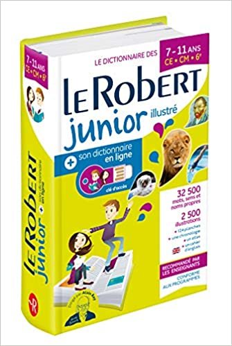 تحميل Le Robert Junior Illustre et Son Dictionnaire en ligne: Illustrated Encyclopedic Dictionary for Junior School with coded access to Internet