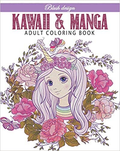 indir Kawaii &amp; Manga: Adult coloring book (Stress Relieving Creative Fun Drawings to Calm Down, Reduce Anxiety &amp; Relax.Great Christmas Gift Idea For Men &amp; Women 2020-2021, Band 29)