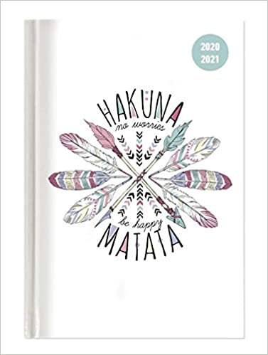 indir Collegetimer Hakuna Matata 2020/2021 - Schüler-Kalender A6 (10x15 cm) - Weekly - 224 Seiten - Terminplaner - Alpha Edition (Collegetimer A6 Weekly)