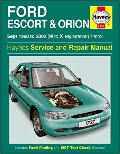 Ford Escort & Orion Petrol (Sept 90 - 00) H To X indir