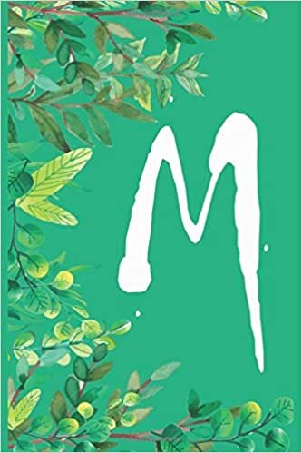 M: Monogram Notebook Letter M Initial alphabetical(Lined Pages 6x9 110 Pages)Pretty Personalized Medium Lined Journal Gifts & Diary for Writing & ... Monogrammed Gifts for any Occasion indir