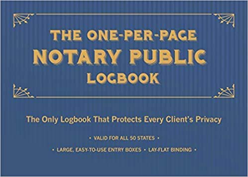 ダウンロード  The One-Per-Page Notary Public Logbook: The Only Logbook that Protects Every Client’s Privacy 本