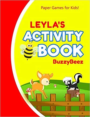 indir Leyla&#39;s Activity Book: 100 + Pages of Fun Activities | Ready to Play Paper Games + Storybook Pages for Kids Age 3+ | Hangman, Tic Tac Toe, Four in a ... Letter L | Hours of Road Trip Entertainment