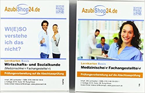 AzubiShop24.de Kombi-Paket Lernkarten Medizinische/-r Fachangestellte/-r: Erfolgreiche Prüfungsvorbereitung auf die Abschlussprüfung indir