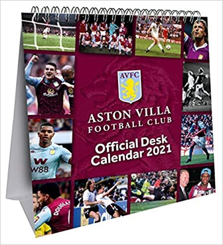 The Official Aston Villa Desk Easel Calendar 2021