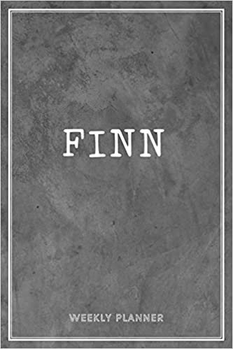 Finn Weekly Planner: Chaos Coordinator Organizer Appointment To Do List Academic Schedule Time Management Personalized Personal Custom Name Student Teachers Grey Loft Wall Art Gift