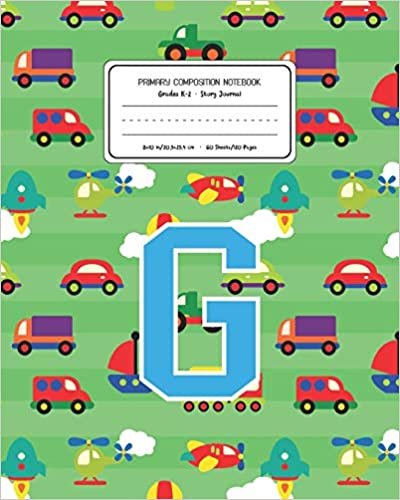 indir Primary Composition Notebook Grades K-2 Story Journal G: Cars Pattern Primary Composition Book Letter G Personalized Lined Draw and Write Handwriting ... Book for Kids Back to School Preschool