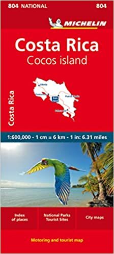 Costa Rica - National Map 804