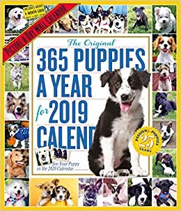 ダウンロード  The Original 365 Puppies a Year 2019 Calendar: Picture-a-day 本