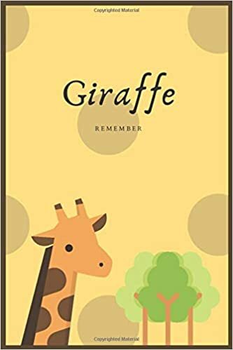 Journal Giraffe remember: Lined notebook with giraffe - 100 pages ( 6x9 inches) indir