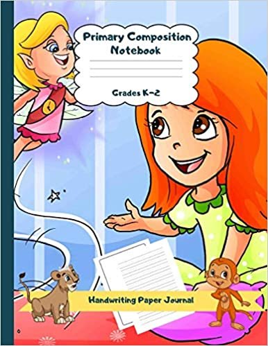 indir Primary Composition Notebook Grades K-2 Handwriting Paper Journal: Fairy Friend Theme Dashed Mid Line School Exercise Book Plus Sketch Pages for Boys and Girls (Efrat Haddi Handwriting Practice Paper)
