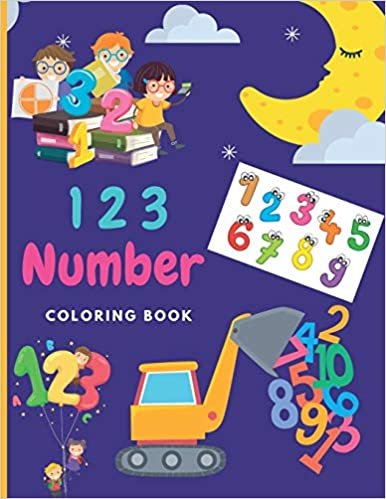 indir 1 2 3 Number C O L O R I N G B O O K: 1 TO 100 ENGLISH NUMBERS Number Tracing book for kids , Math Activity Book for Pre K, Kindergarten and Kids.
