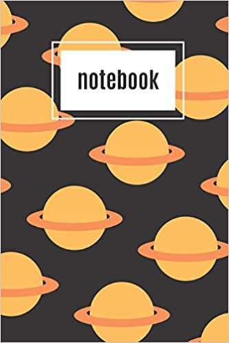 تحميل Planet print orange notebook: novelty notebook 6&quot;x9&quot;