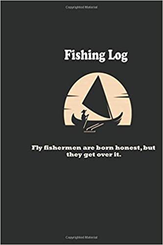 indir There’s a fine line between fishing and just standing on the shore like an idiot.: Fishing Log : Blank Lined Journal Notebook, 100 Pages, Soft Matte Cover, 6 x 9 In