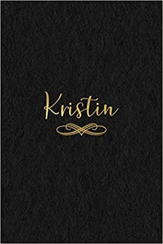 تحميل Kristin: Personalized Journal to Write In - Black Gold Custom Name Line Notebook